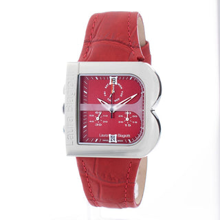 Laura Biagiotti Red Leather Dress Watch