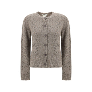 The Row Beige Cashmere Cardigan