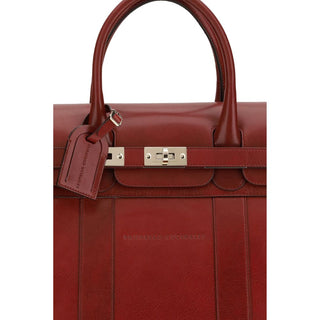 Brunello Cucinelli Bordeaux Calf Leather Bos Taurus Luggage And Travel
