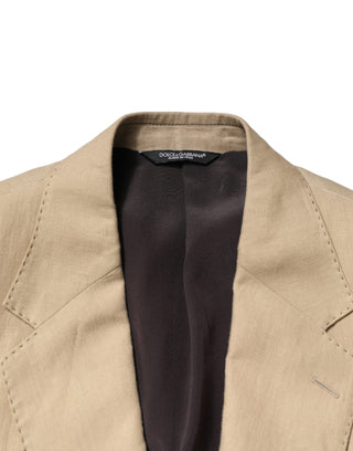 Dolce & Gabbana Beige Linen Single Breasted 2 Piece Suit