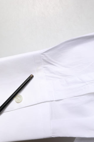 Dolce & Gabbana White Cotton GOLD Collared Dress Formal Shirt