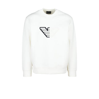 Emporio Armani White Cotton Sweatshirt