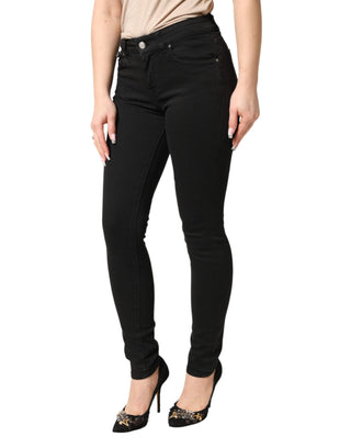Dolce & Gabbana Black Cotton Stretch Skinny Denim Jeans