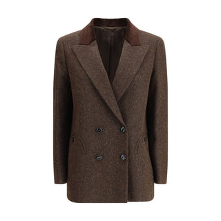 Blazé Milano Brown Fleece Wool Blazer