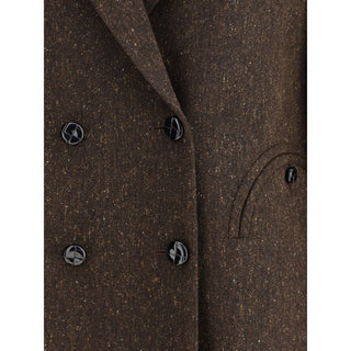 Blazé Milano Brown Fleece Wool Blazer