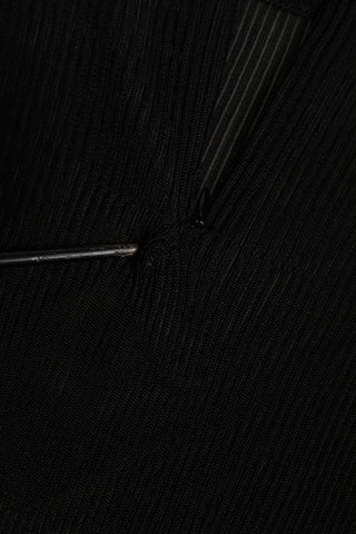 Dolce & Gabbana Black Viscose Turtle Neck Pullover Top