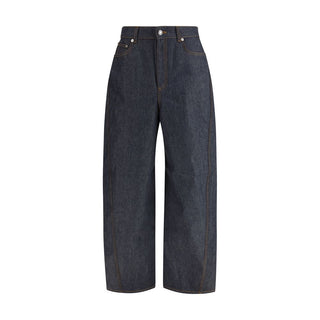 Givenchy Blue Cotton Casual Pants