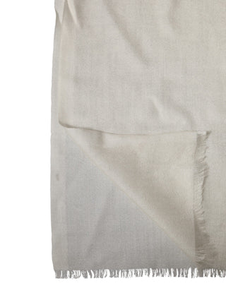 Dolce & Gabbana White Cashmere Knit Neck Wrap Shawl Scarf