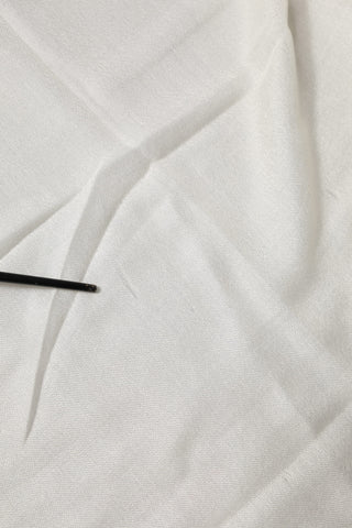 Dolce & Gabbana White Cashmere Knit Neck Wrap Shawl Scarf