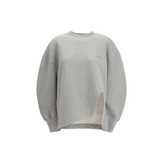 The Attico Gray Cotton Sweatshirt