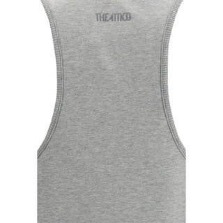 The Attico Gray Cotton Casual Dress