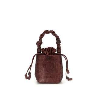 Ganni Bordeaux Recycled Polyester Handbag