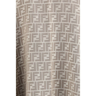 Fendi Gray Wool Scarf