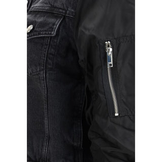 Ganni Black Cotton Denim Jacket