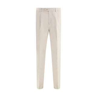Brunello Cucinelli Cream Cotton Casual Pants