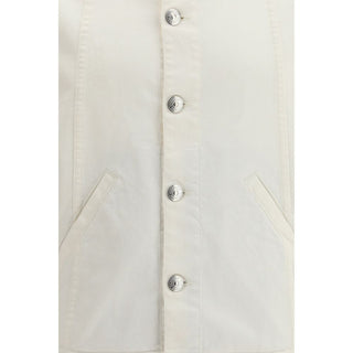 Brunello Cucinelli White Cotton Denim Jacket