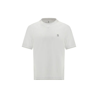 Brunello Cucinelli White Cotton T-Shirt