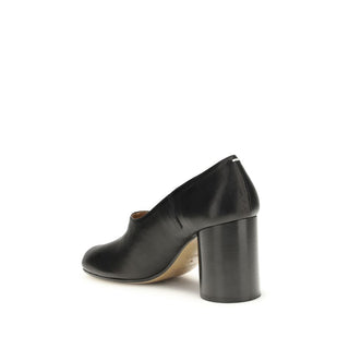 Margiela Black Calf Leather Bos Taurus Platform Pumps