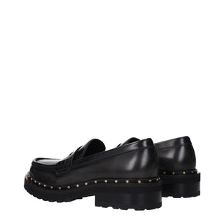 Golden Goose Black Leather Slip-On Loafers