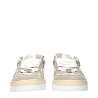 Dolce & Gabbana Beige Leather Low Top Sneakers