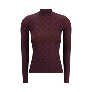 Marine Serre Brown Polyamide Top