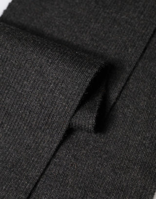 Dolce & Gabbana Black Cashmere Knit Neck Wrap Foulard Scarf