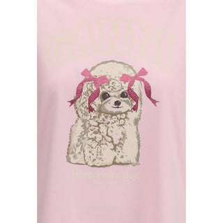 Ganni Multicolor Cotton T-Shirt