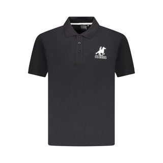 U.S. Grand Polo Black Cotton Polo Shirt