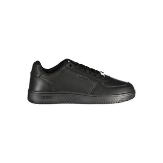 Gas Black Polyurethane Men Sneaker