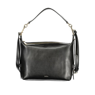 Furla Nero Leather Women Handbag