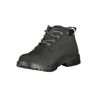 Gas Black Polyurethane Men Ankle Boot