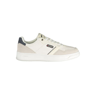 Gas White Polyester Men's Sneaker
