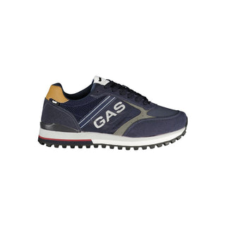 Gas Blue Polyester Men Sneaker
