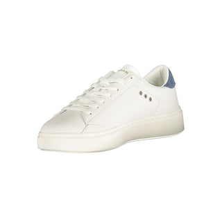 Gas White Polyester Men Sneaker