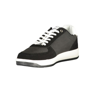 Gas Black Polyurethane Men Sneaker