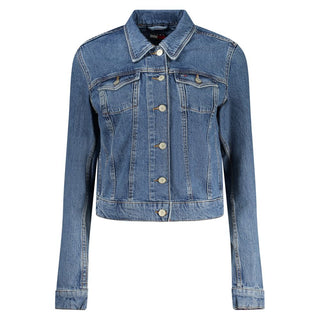 Tommy Hilfiger Blue Cotton Women Jacket