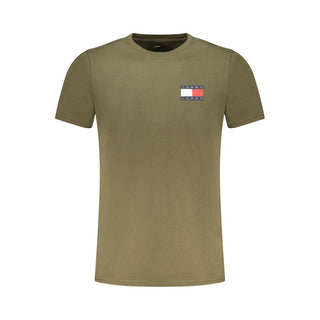 Tommy Hilfiger Verde Cotton Men T-Shirt