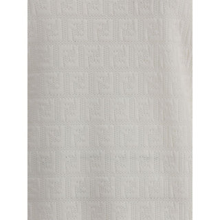 Fendi White Viscose T-Shirt