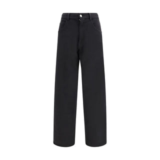 MM6 Black Cotton Athletic Pants