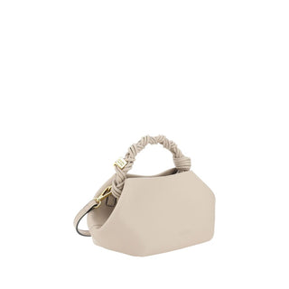 Ganni White Calf Leather Bos Taurus Handbag