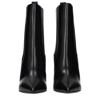 Valentino Garavani Black Leather Ankle Boots