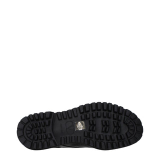 Valentino Garavani Black Leather Oxfords And Derbies