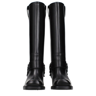 Valentino Garavani Black Leather Boots