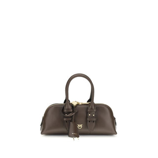 PINKO Brown Calf Leather Bos Taurus Handbag