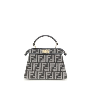 Fendi Blue Fabric Shoulder Bag