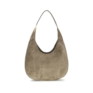Savette Beige Calf Leather Bos Taurus Shoulder Bag