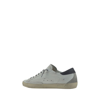 Golden Goose White Calf Leather Bos Taurus Low Top Sneakers