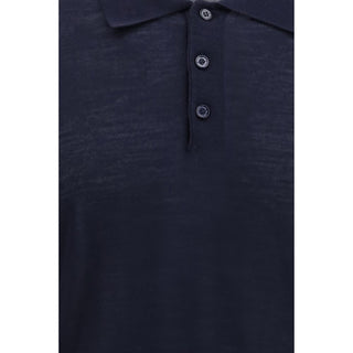 Golden Goose Blue Merino Wool Shirt