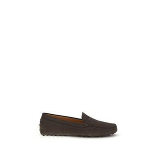 Tod's Brown Calf Leather Bos Taurus Slip-On Loafers