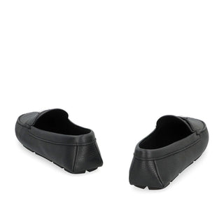 Prada Black Calfskin Slip-On Loafers